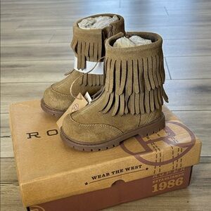 ROPER infant size fringe moccasin style cowgirl western boots size 5